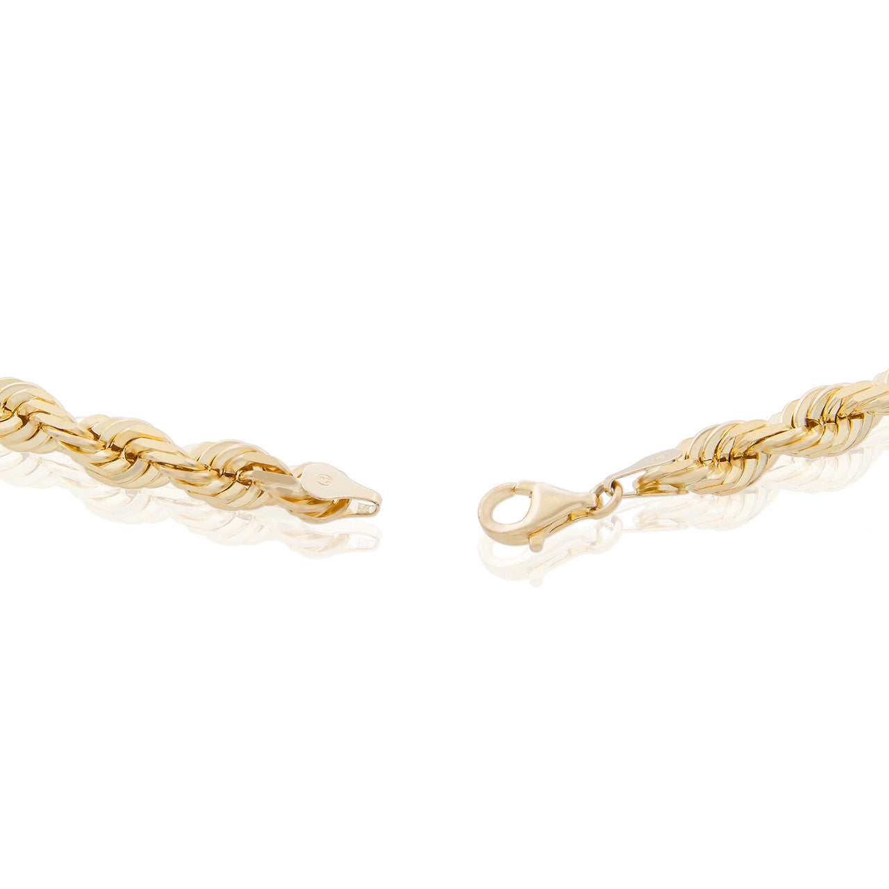 10k Yellow Gold 6.5mm Rope Bracelet