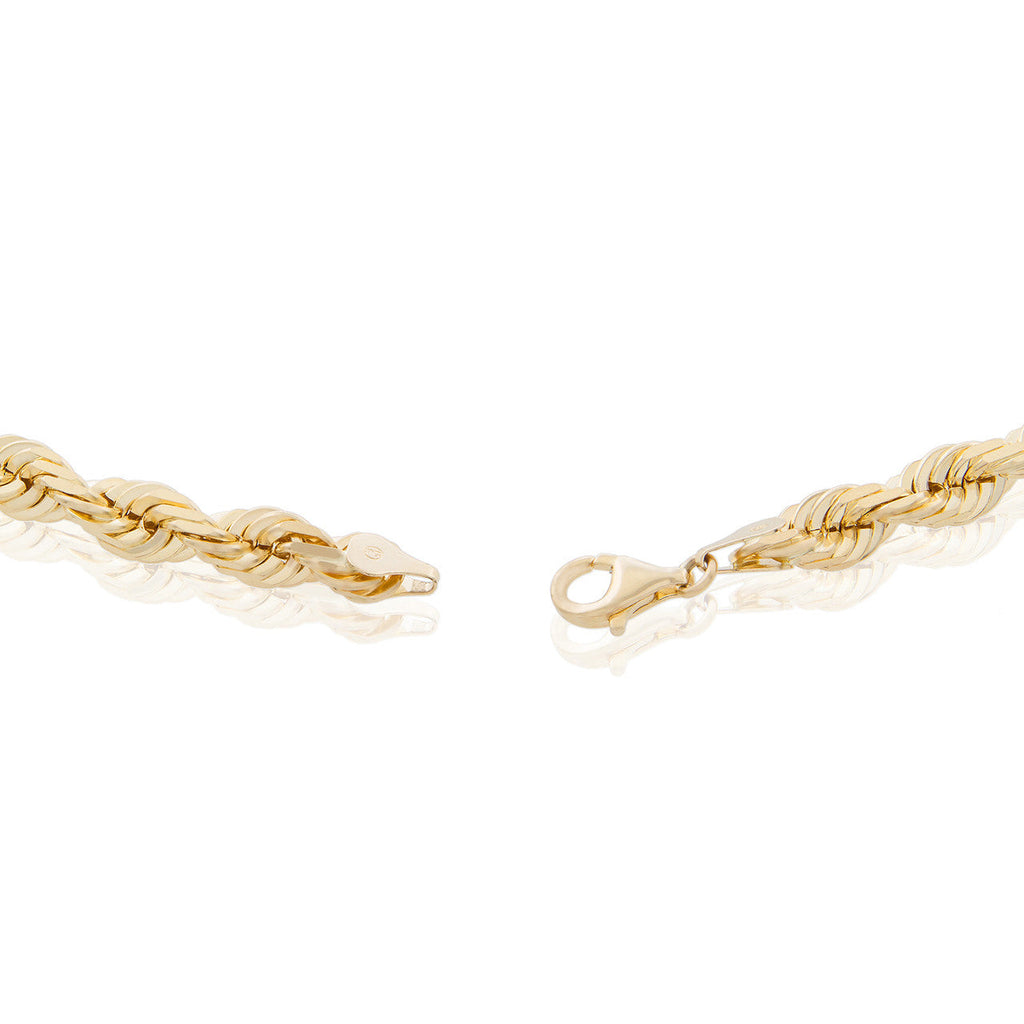 10k Yellow Gold 10.5mm Rope Bracelet