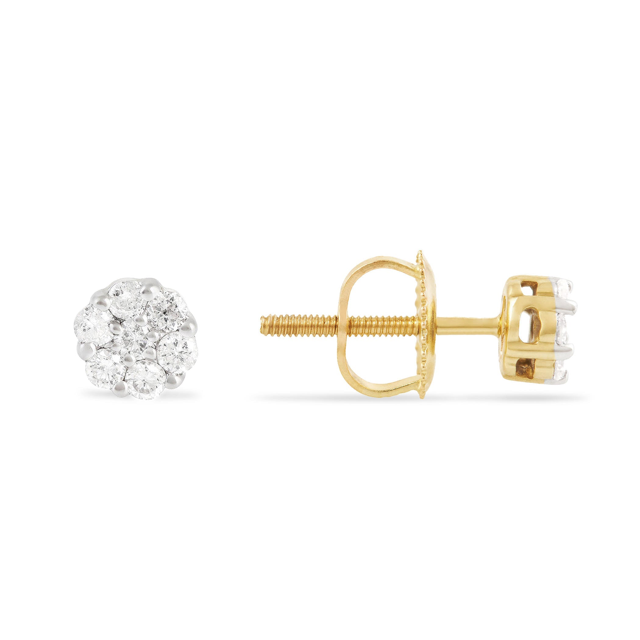 10k Yellow Gold 0.15ct Diamond Stud Earrings