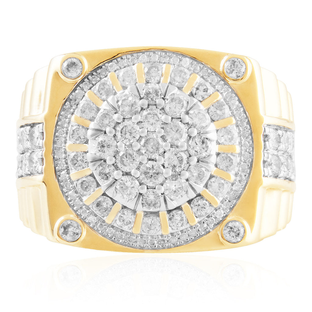 10K Yellow Gold 2.18ct Diamond Ring