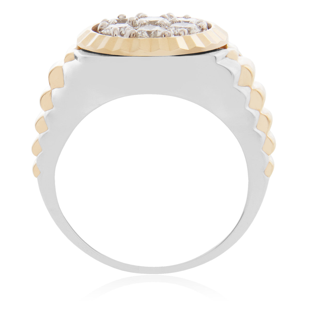 14K Gold Two-Tone 1.48ct Diamond Ring