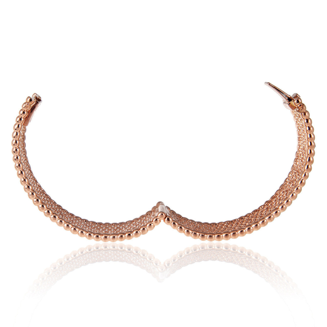 18k Rose Gold 22.45ct Diamond Cuff Bracelet