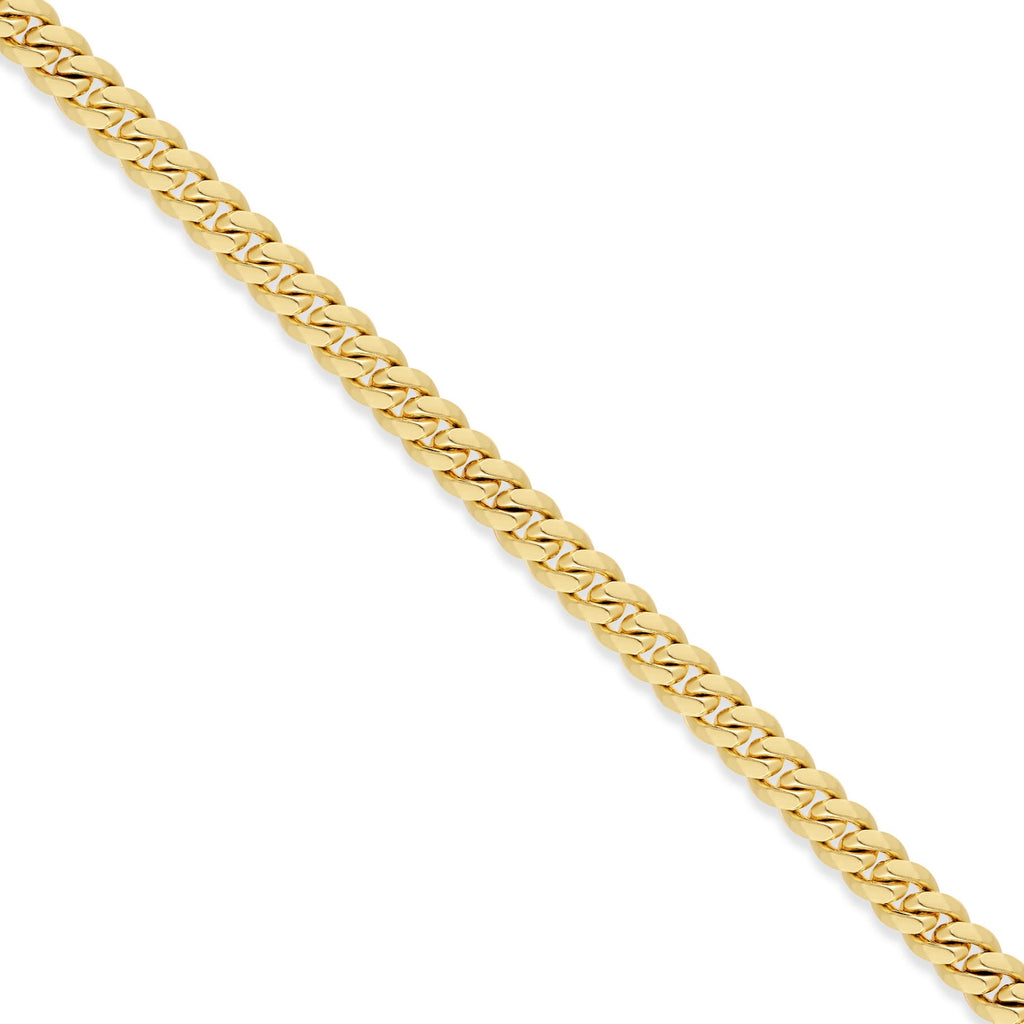 10K 9 mm Solid Gold Miami Cuban Chain with Diamond Lock