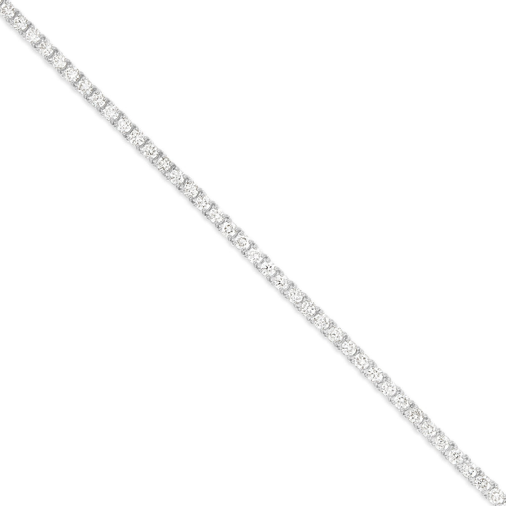 14K Gold 18.4ctw 4-Prong 2.2mm Diamond Tennis Chain