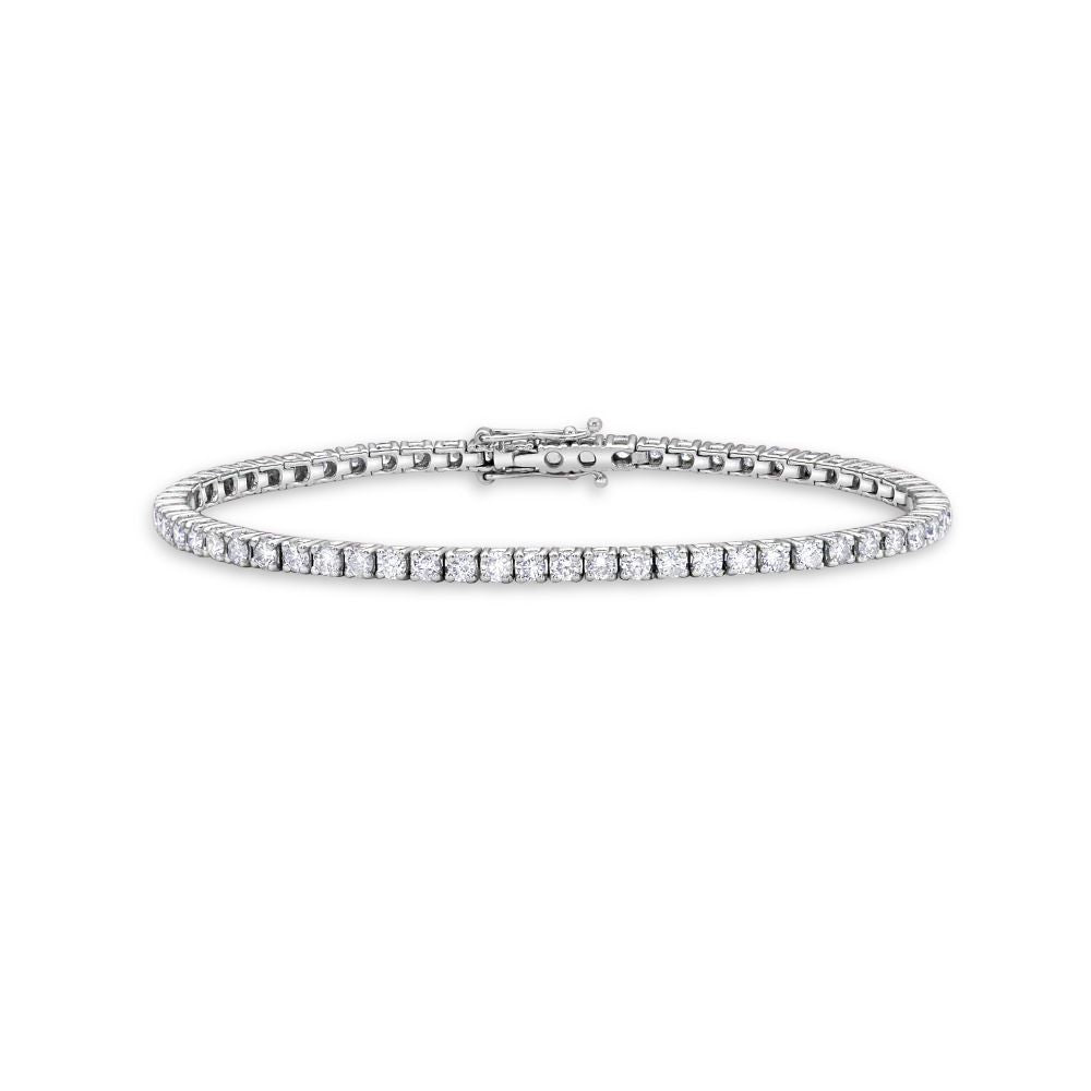 Diamond Tennis Bracelet (2.00 ct.) 4-Prongs Setting - Made in Italy