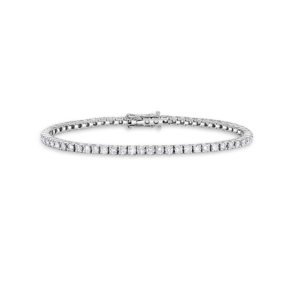 Ready to Ship Diamond Tennis Bracelet (2.50 ct.) 4-Prongs Setting - Made in Italy