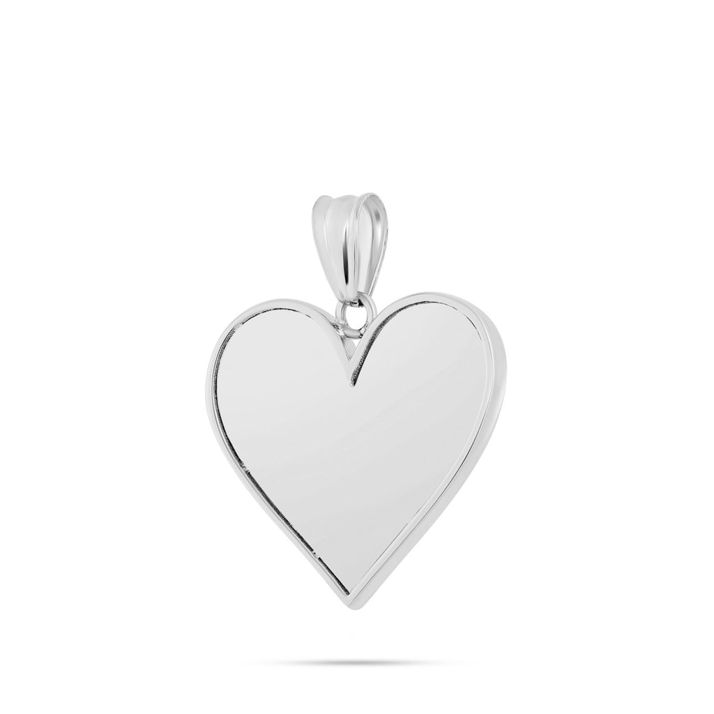 14K Gold Small Heart Picture Pendant