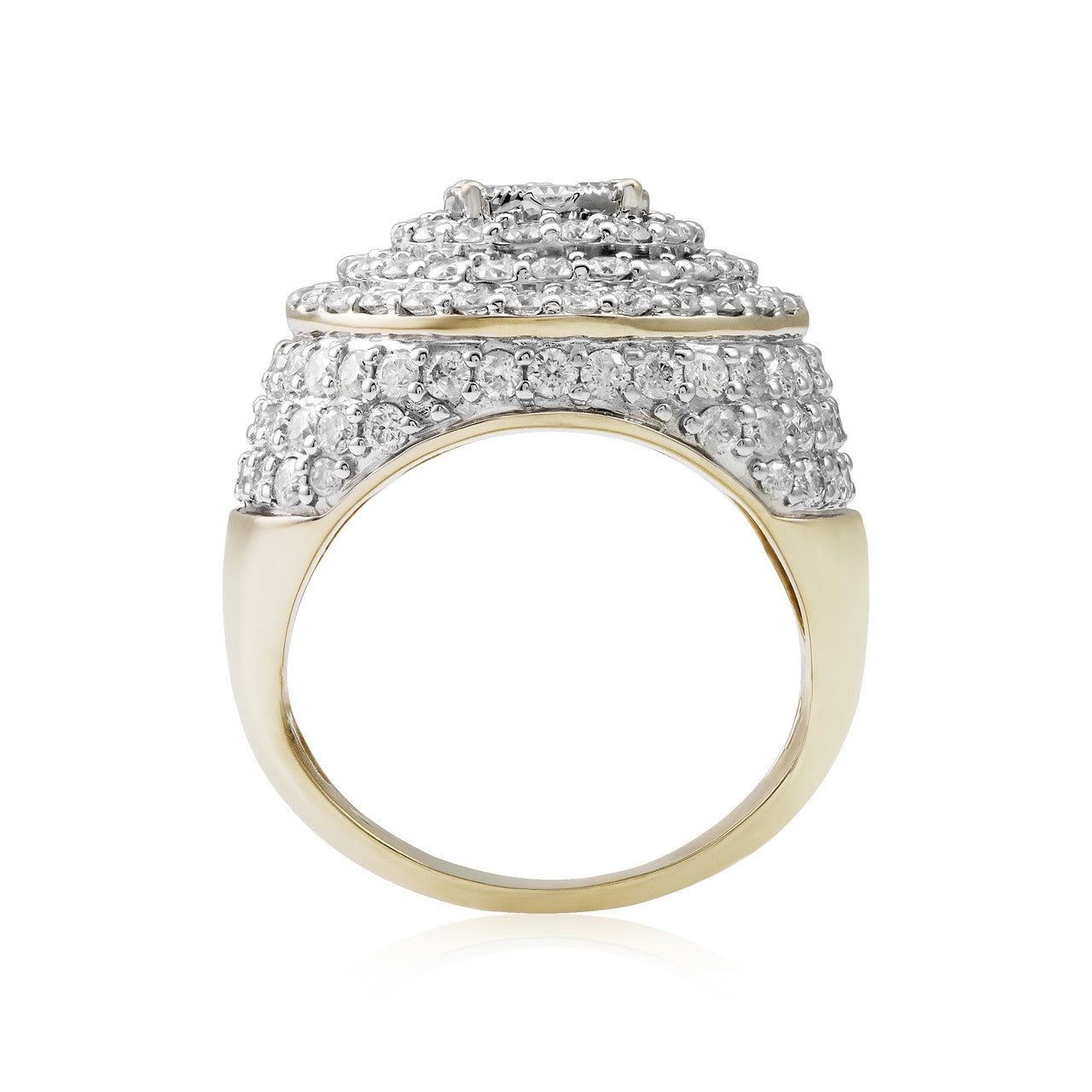 10K Yellow Gold 4.22ct Diamond Ring