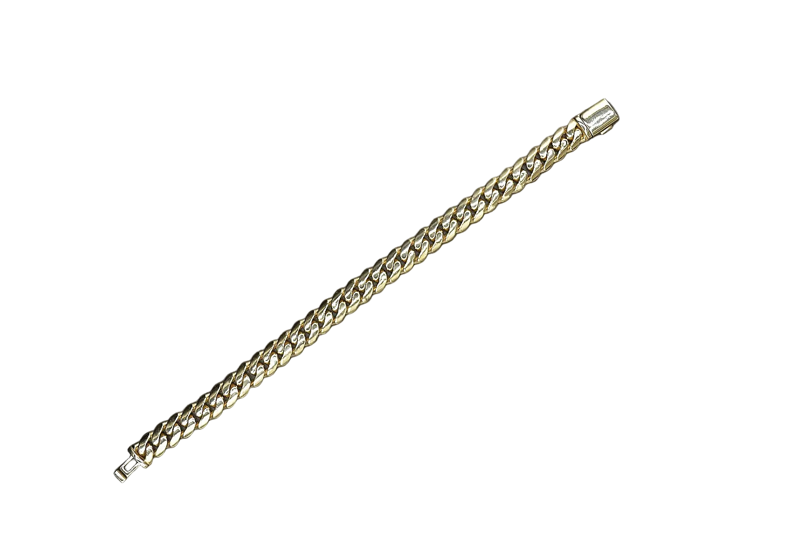 14k Yellow Gold Miami Cuban Bracelet 10mm 8.5”