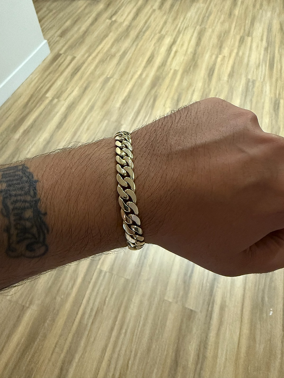 14k Yellow Gold Miami Cuban Bracelet 10mm 8.5”