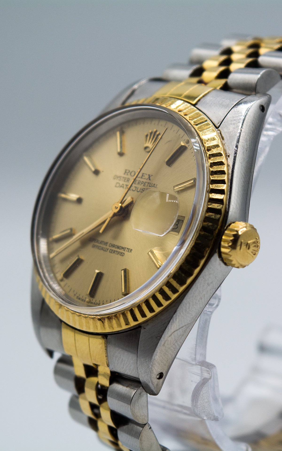 Rolex Datejust 16013 Champagne Dial Jubilee