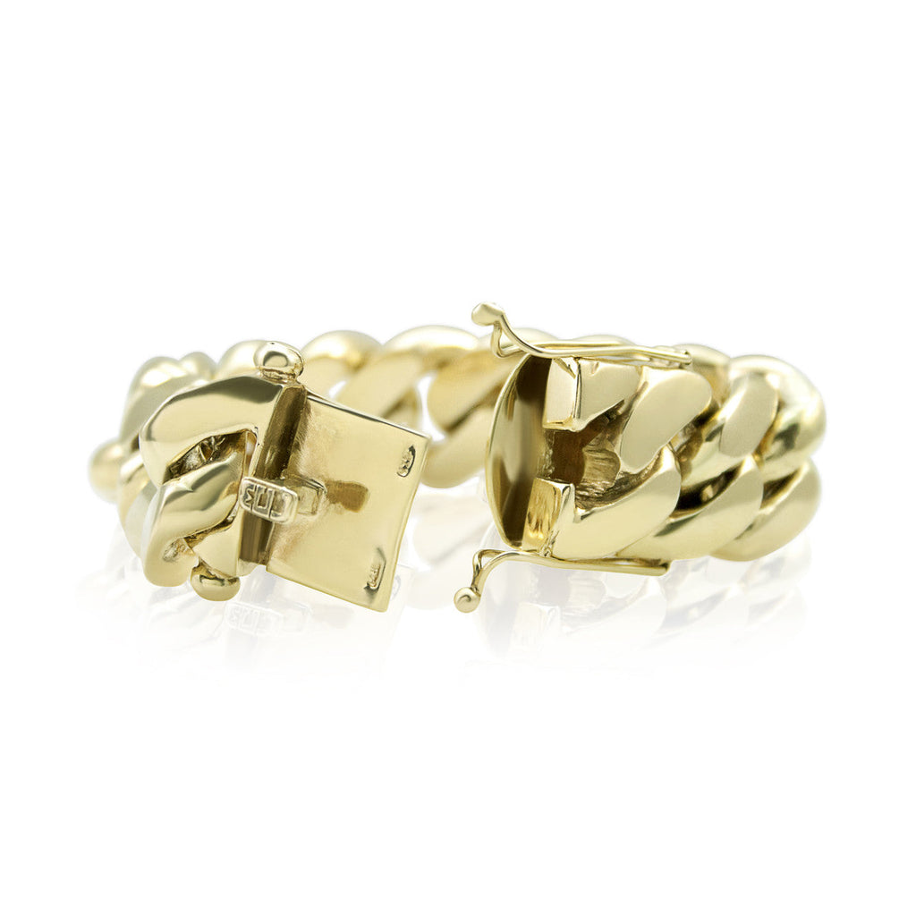 14k Yellow Gold Half Kilo XL Cuban Bracelet