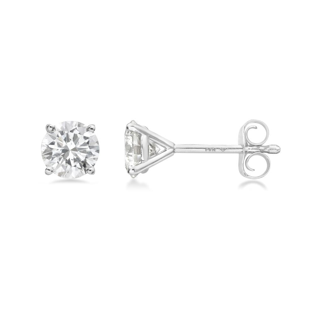Ready to Ship Lab Grown Diamond Stud Earrings (1.00 ct.) in 14K Gold