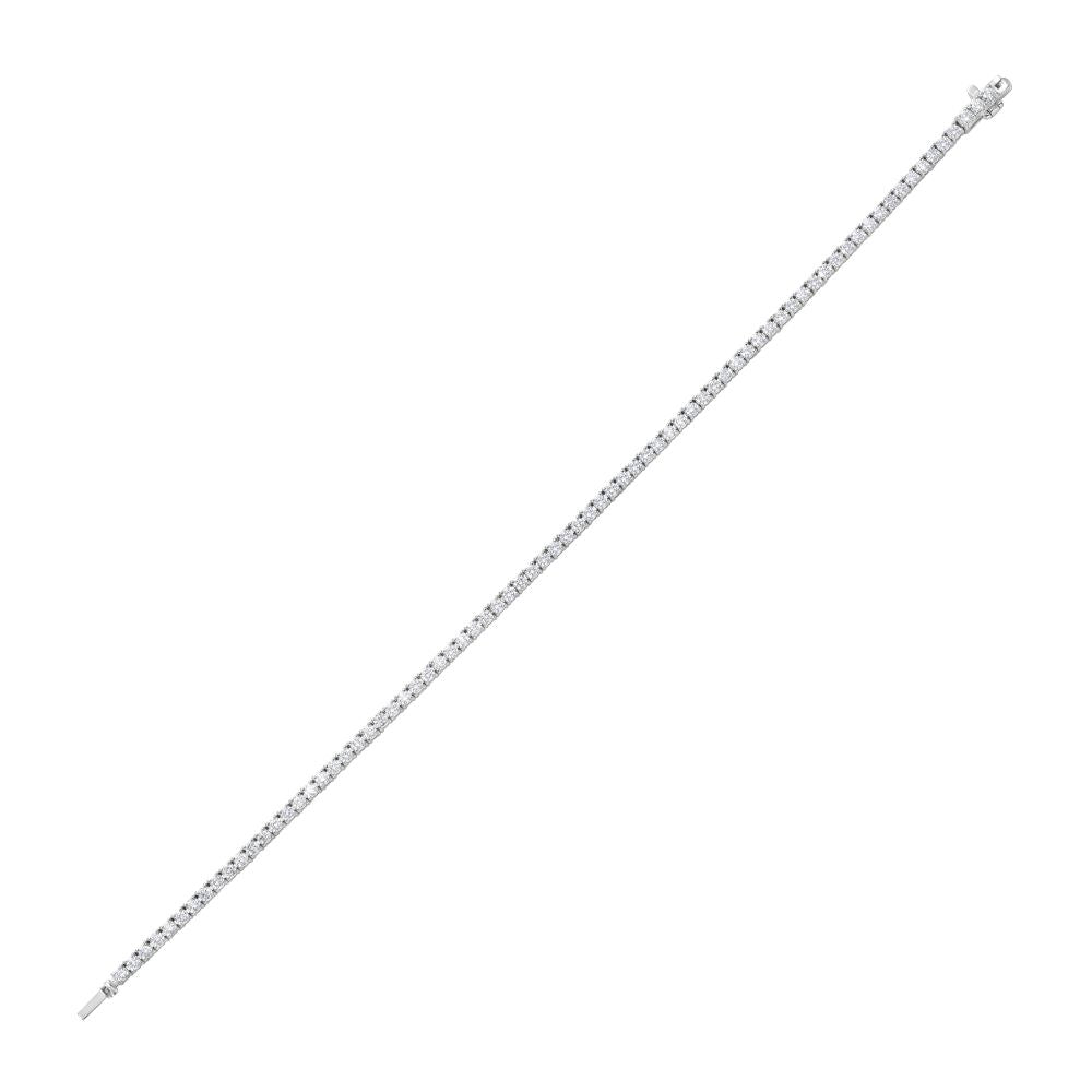 Lab Grown Diamond Tennis Bracelet (3.00 ct.) 2.65mm 4-Prongs Setting in 14K Gold