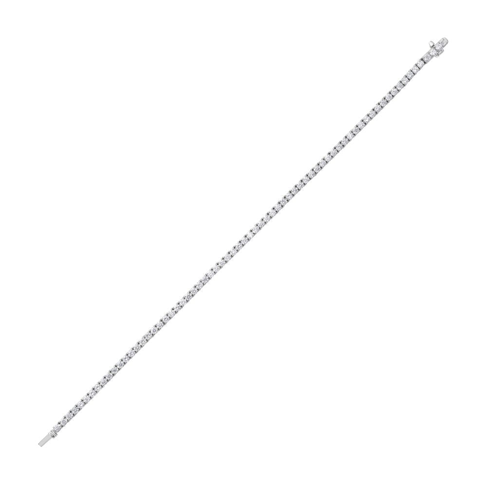 Lab Grown Diamond Tennis Bracelet (6.00 ct.) 3.30mm 4-Prongs Setting in 14K Gold