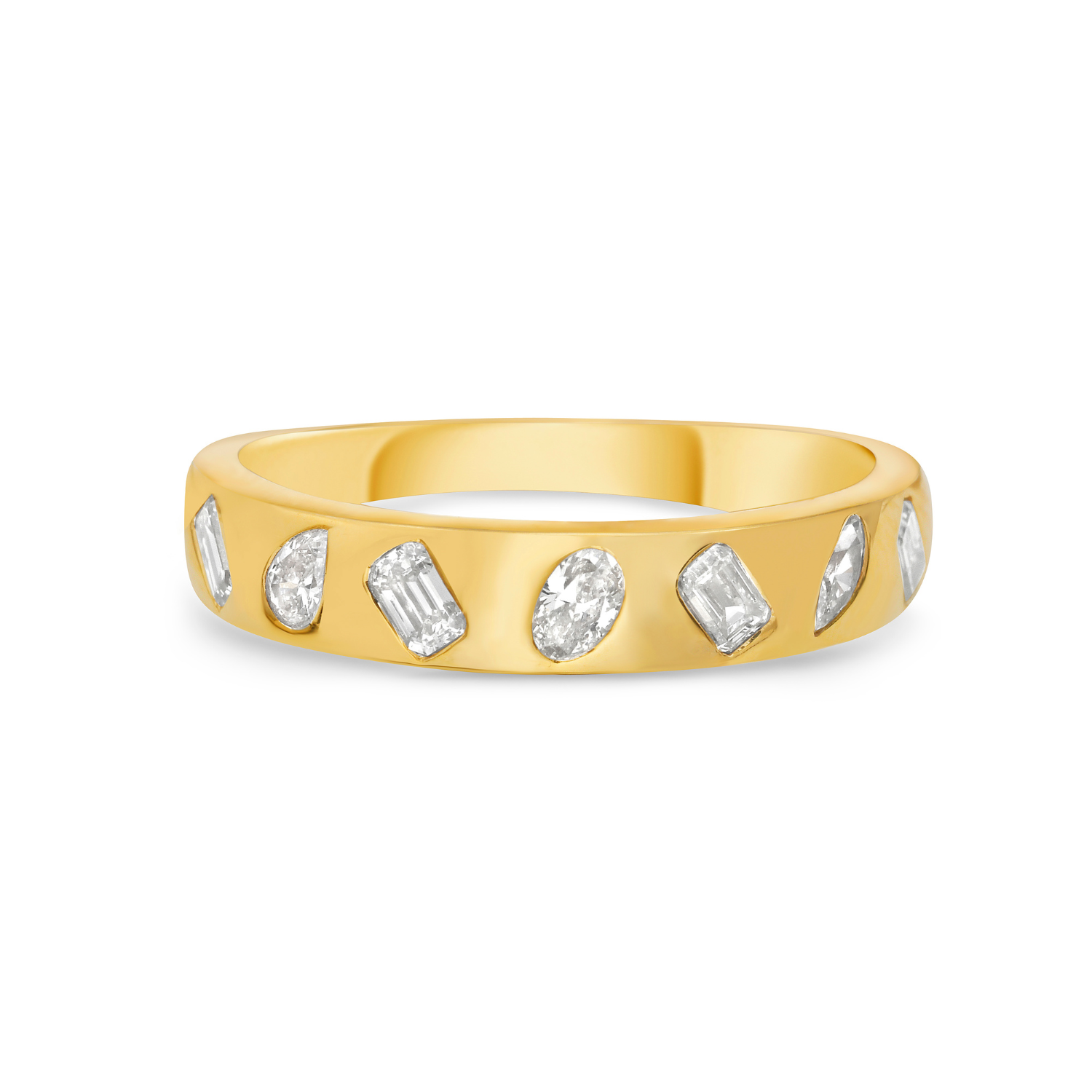 Mixed Shape Diamond Eternity Fashion Band (0.50 ct.) in 14K Gold