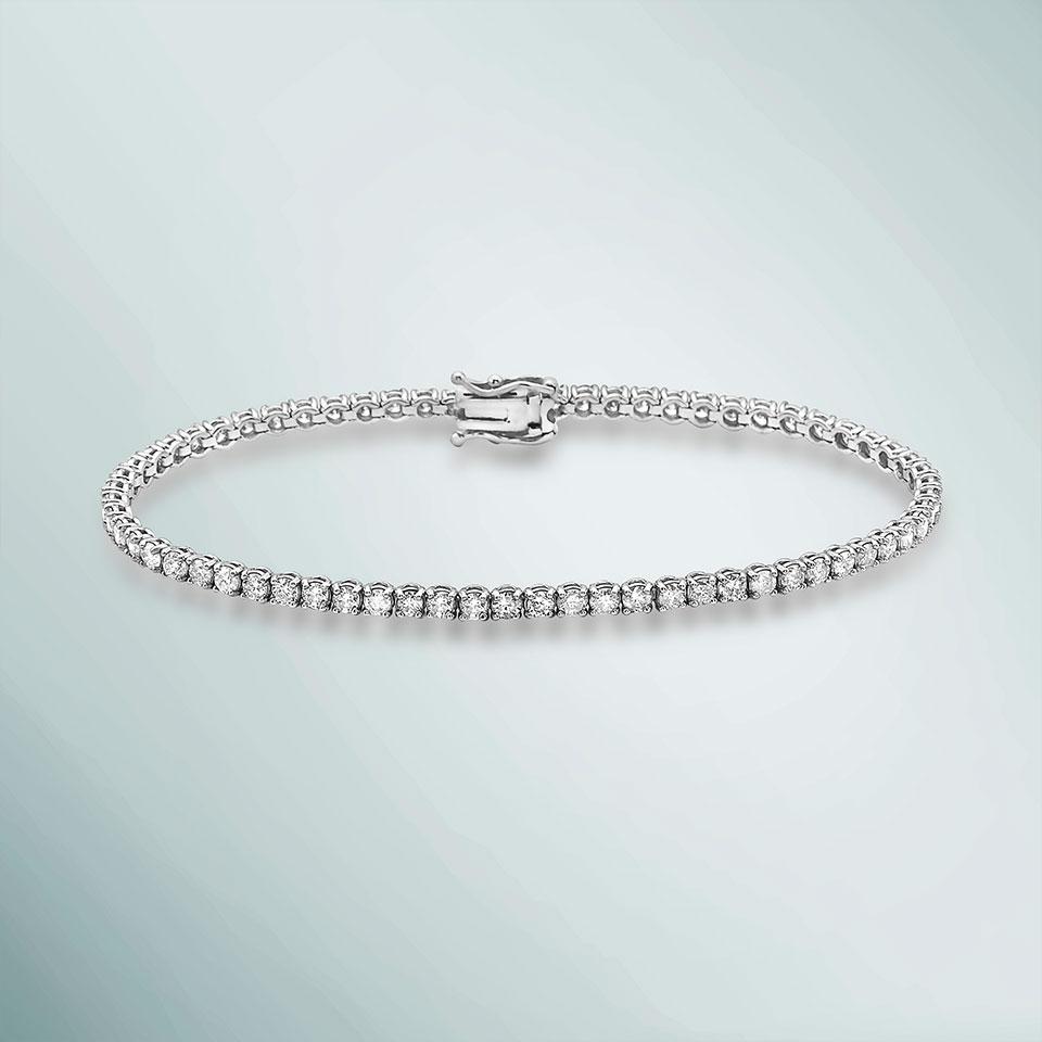 Showroom Collection Diamond Tennis Bracelet (7.00 ct.) 3.7 mm 4-Prongs Setting in 14K Gold