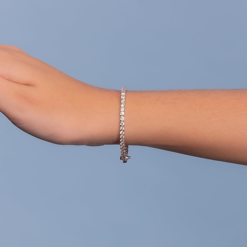 Diamond Tennis Bracelet (5.50 ct.) 3 mm 4-Prongs Setting in 14K Gold