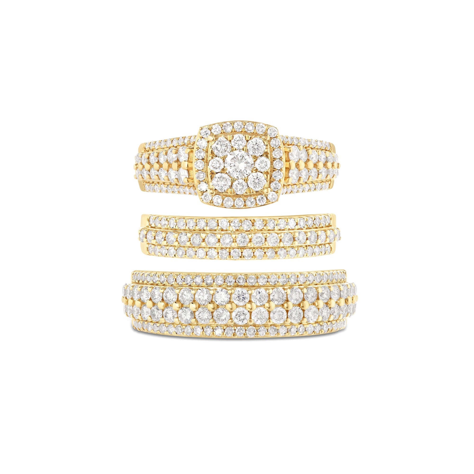 Trio Diamond Ring Set