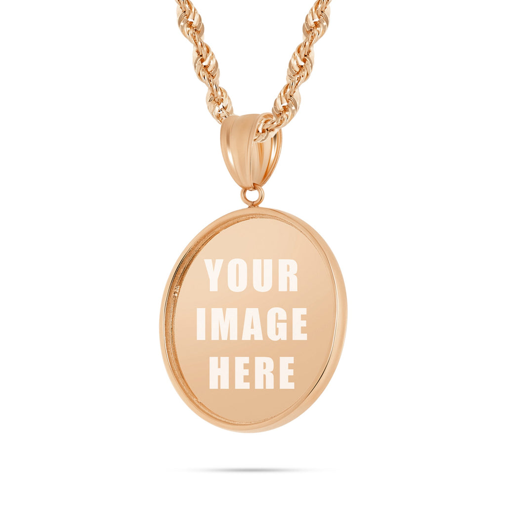 14K Gold Medium Picture Pendant