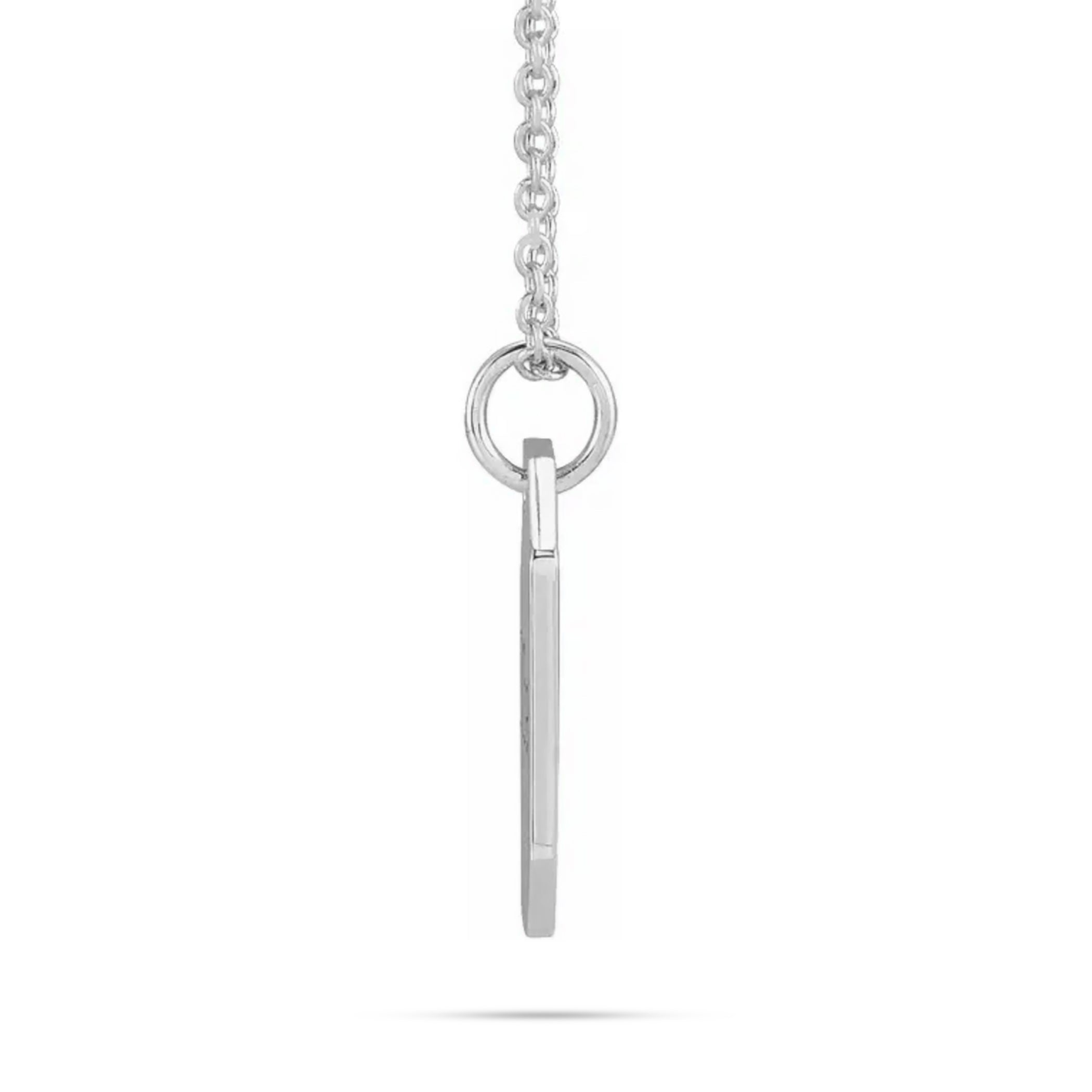 10k Gold Engravable Dog Tag Pendant