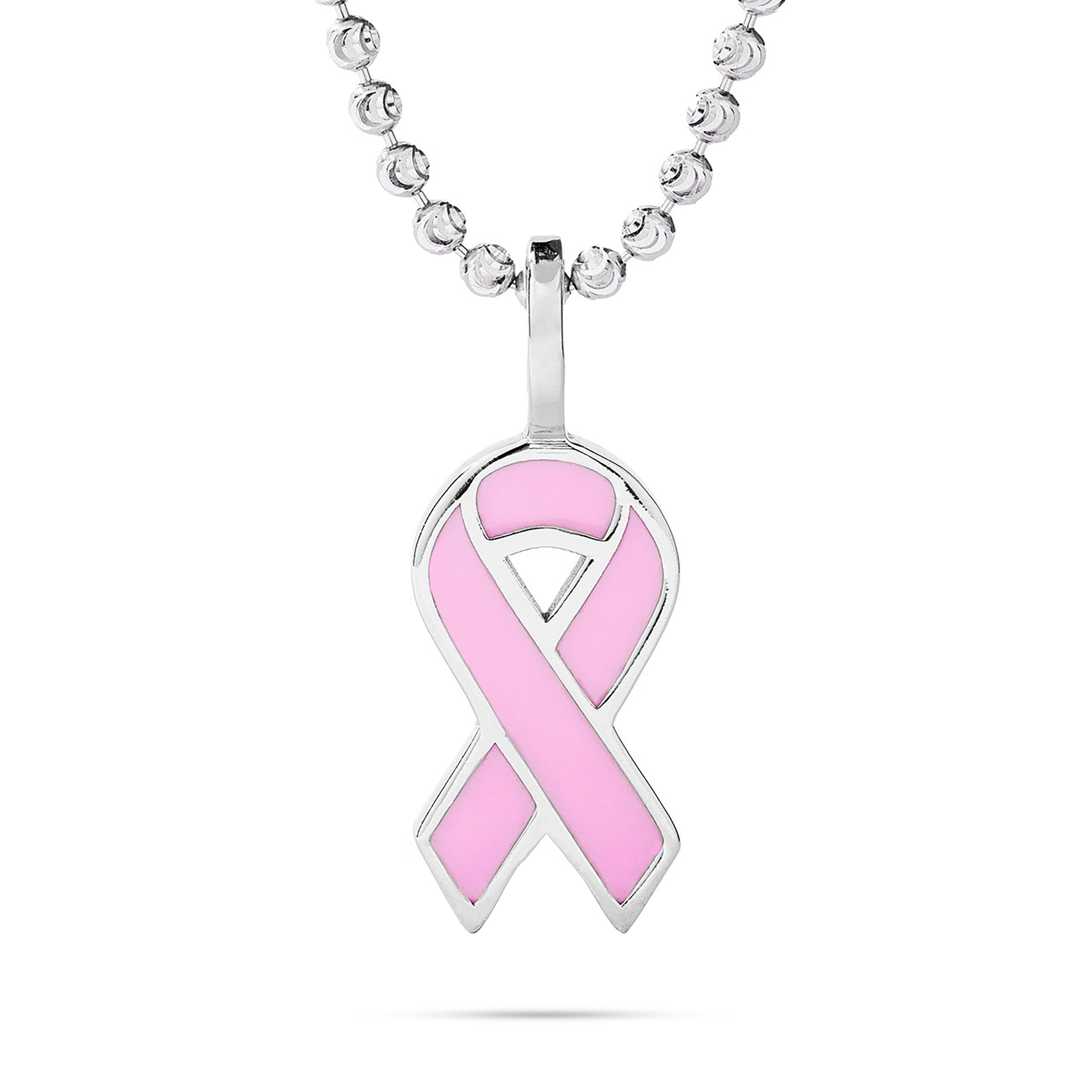 14K Customizable Gold and Enamel Cancer Awareness Ribbon
