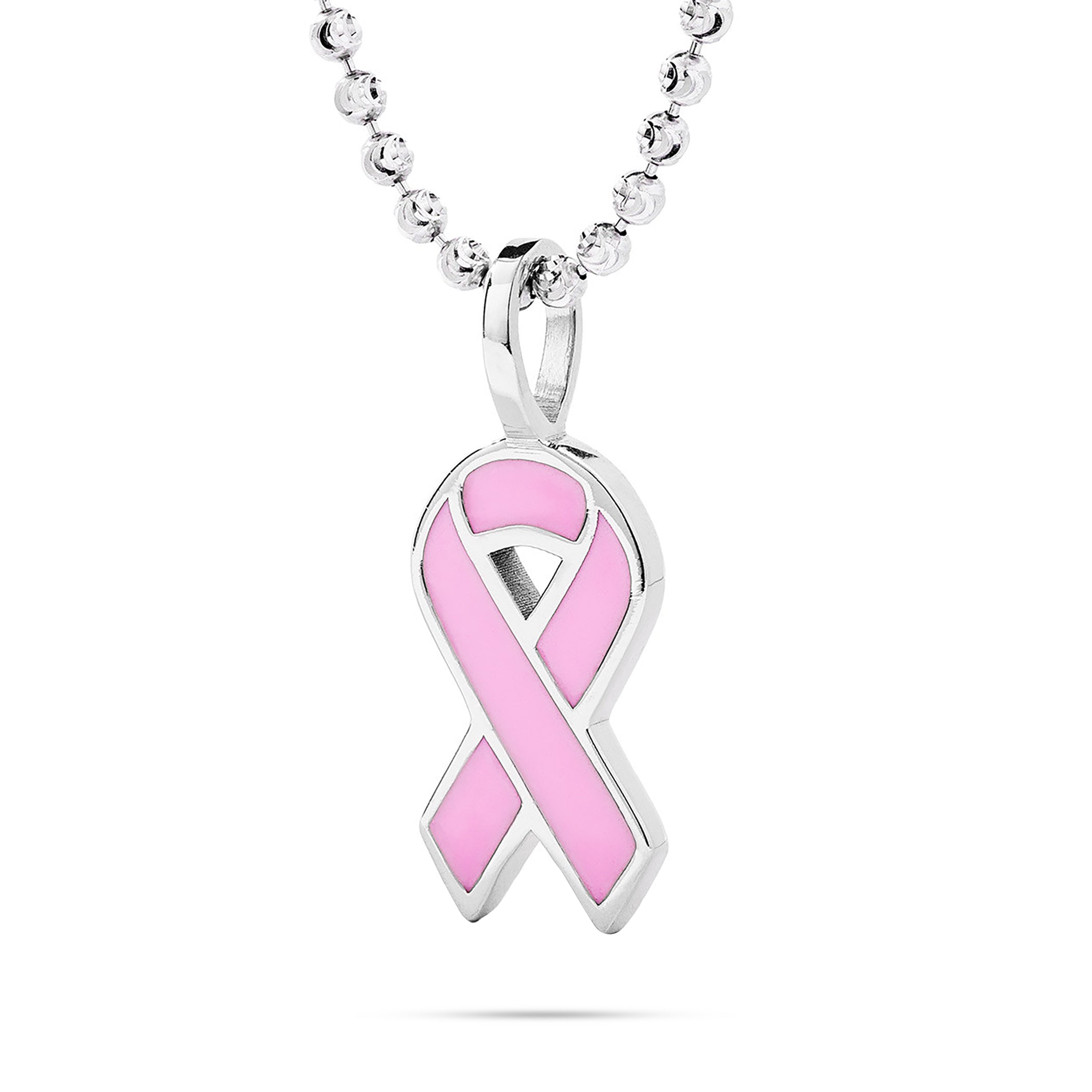 14K Customizable Gold and Enamel Cancer Awareness Ribbon
