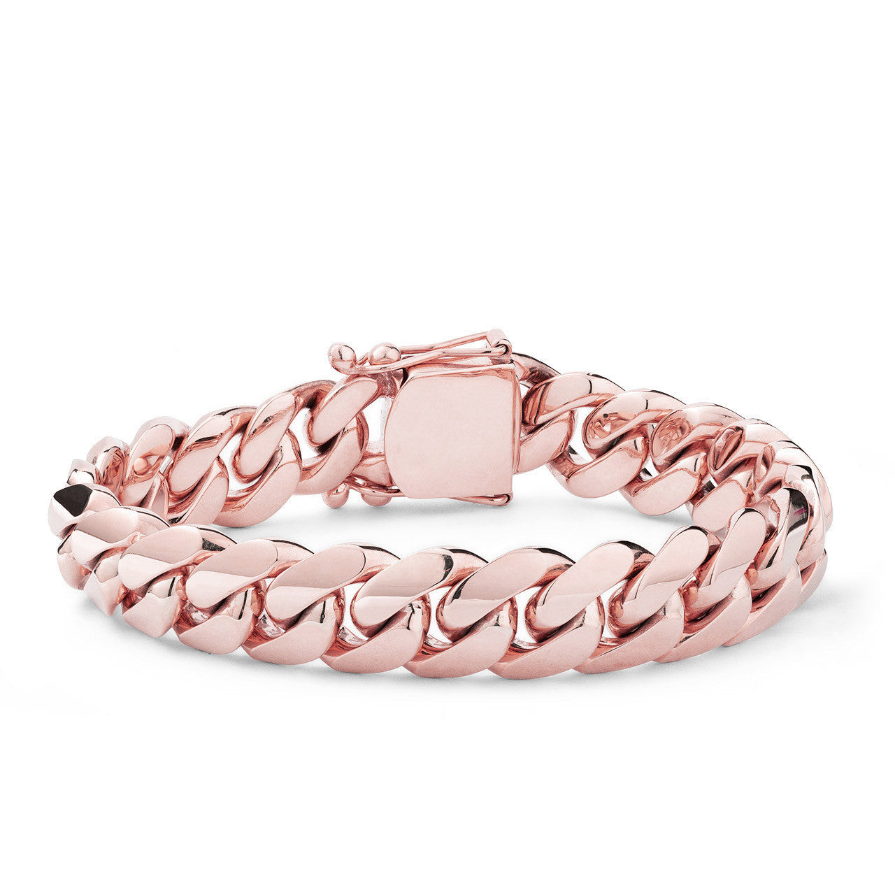 Solid Gold Cuban Link Bracelet 12.75 mm