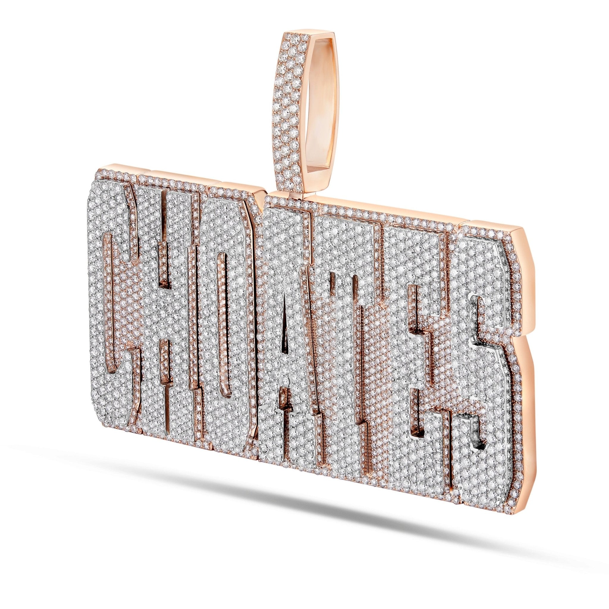 Custom "CHOATES" Diamond Pendant