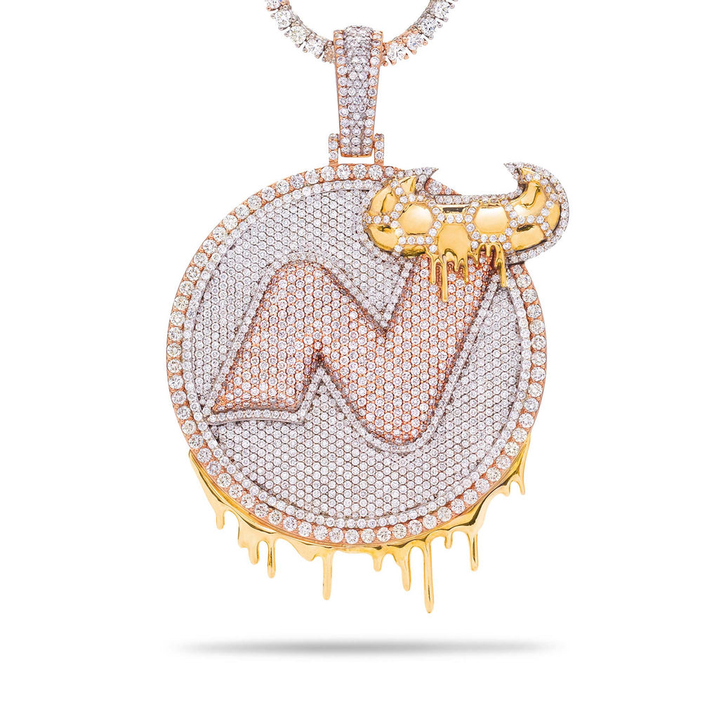 Custom Diamond Jersey Devil Pendant