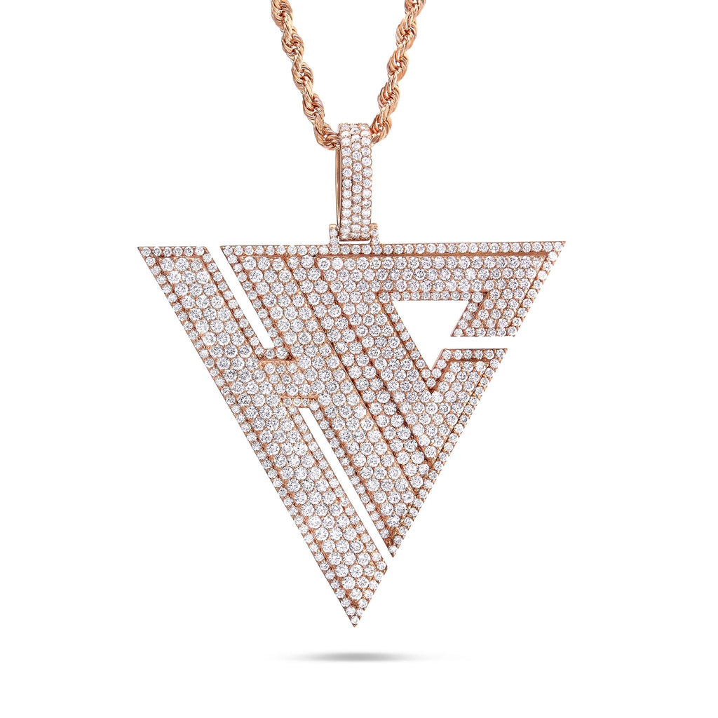 Custom "HC" Diamond Pendant