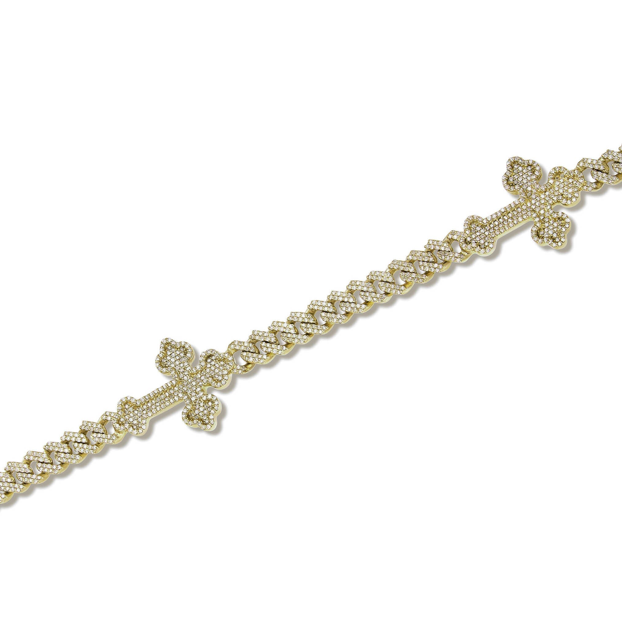 Diamond Cuban Chain with Religious Symbols
