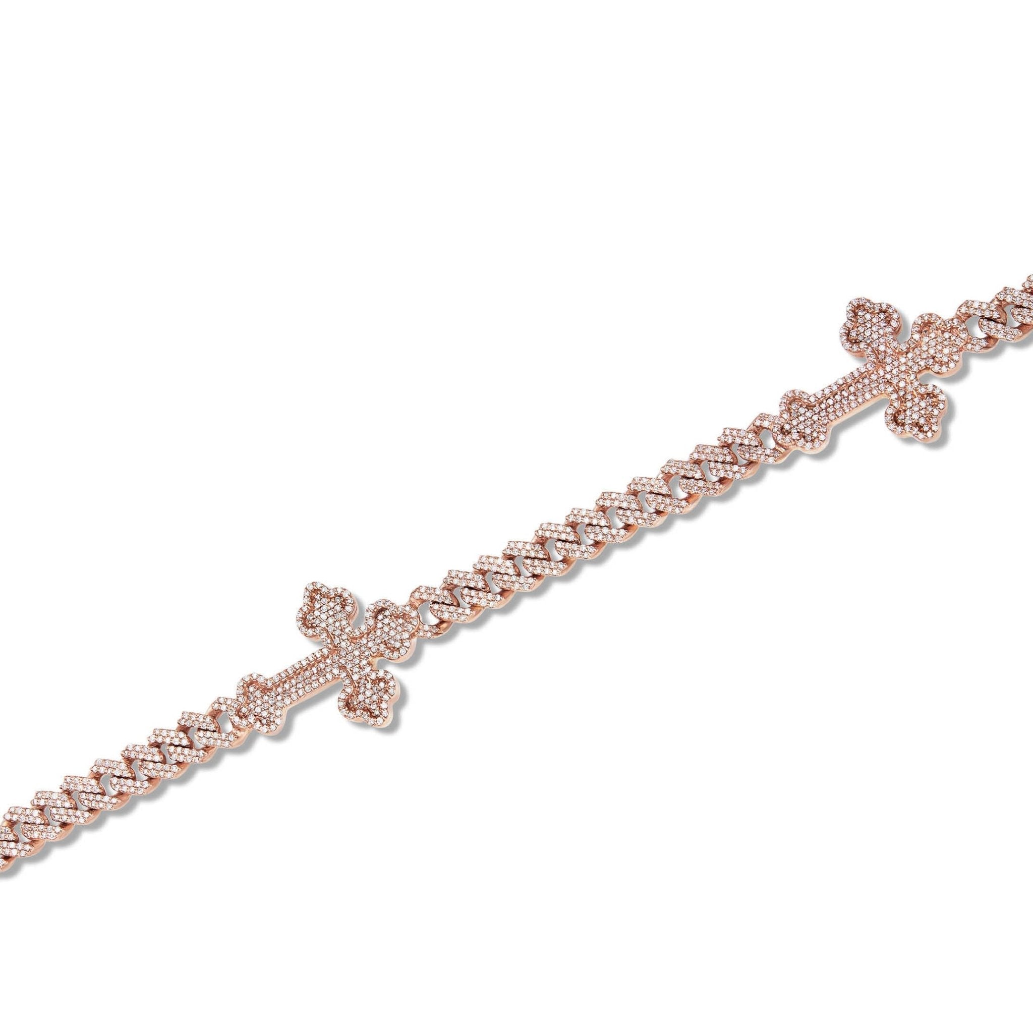 Diamond Cuban Chain with Religious Symbols