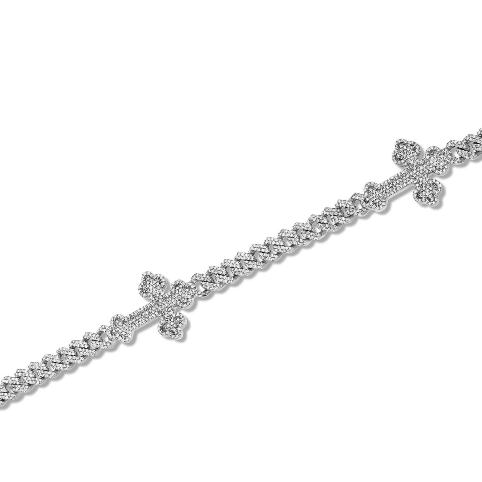 Diamond Cuban Chain with Religious Symbols
