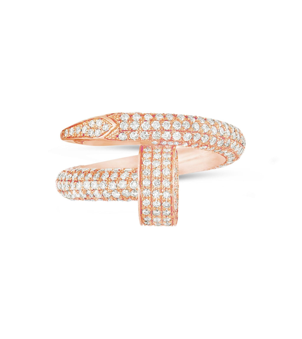 14K Gold 6.0ctw Diamond Nail Ring