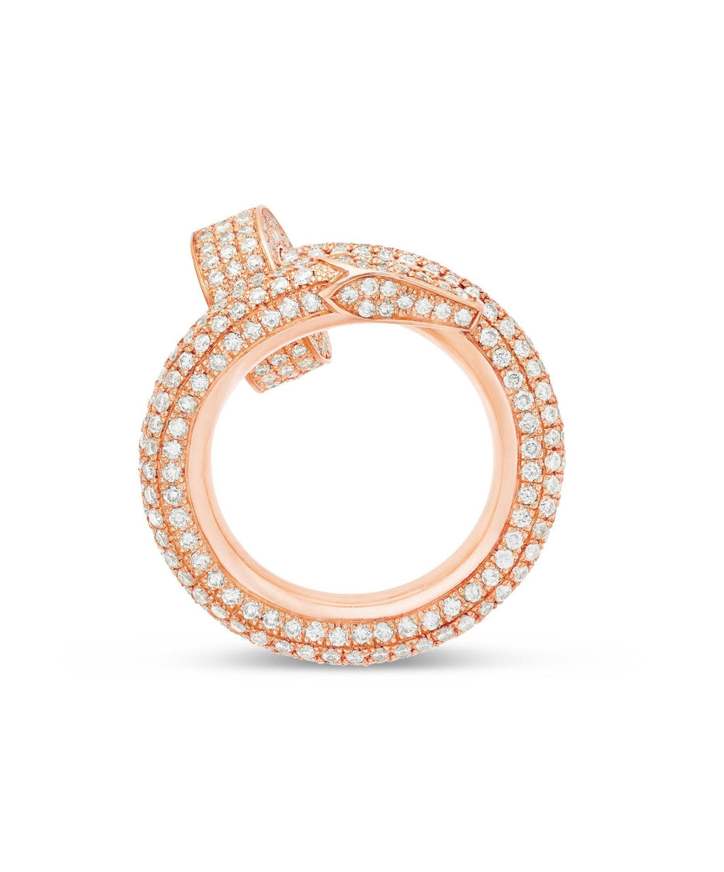 14K Gold 6.0ctw Diamond Nail Ring