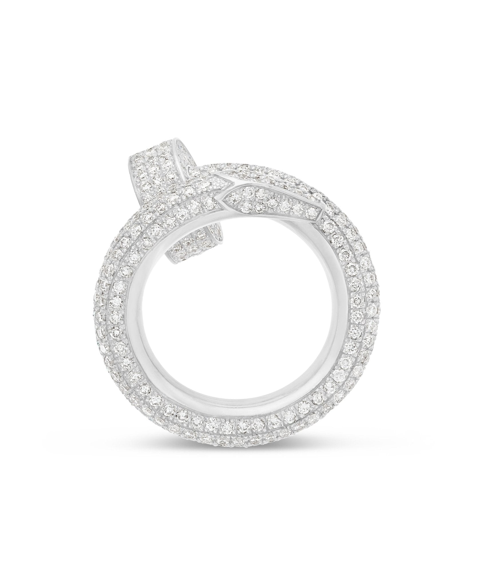 14K Gold 6.0ctw Diamond Nail Ring