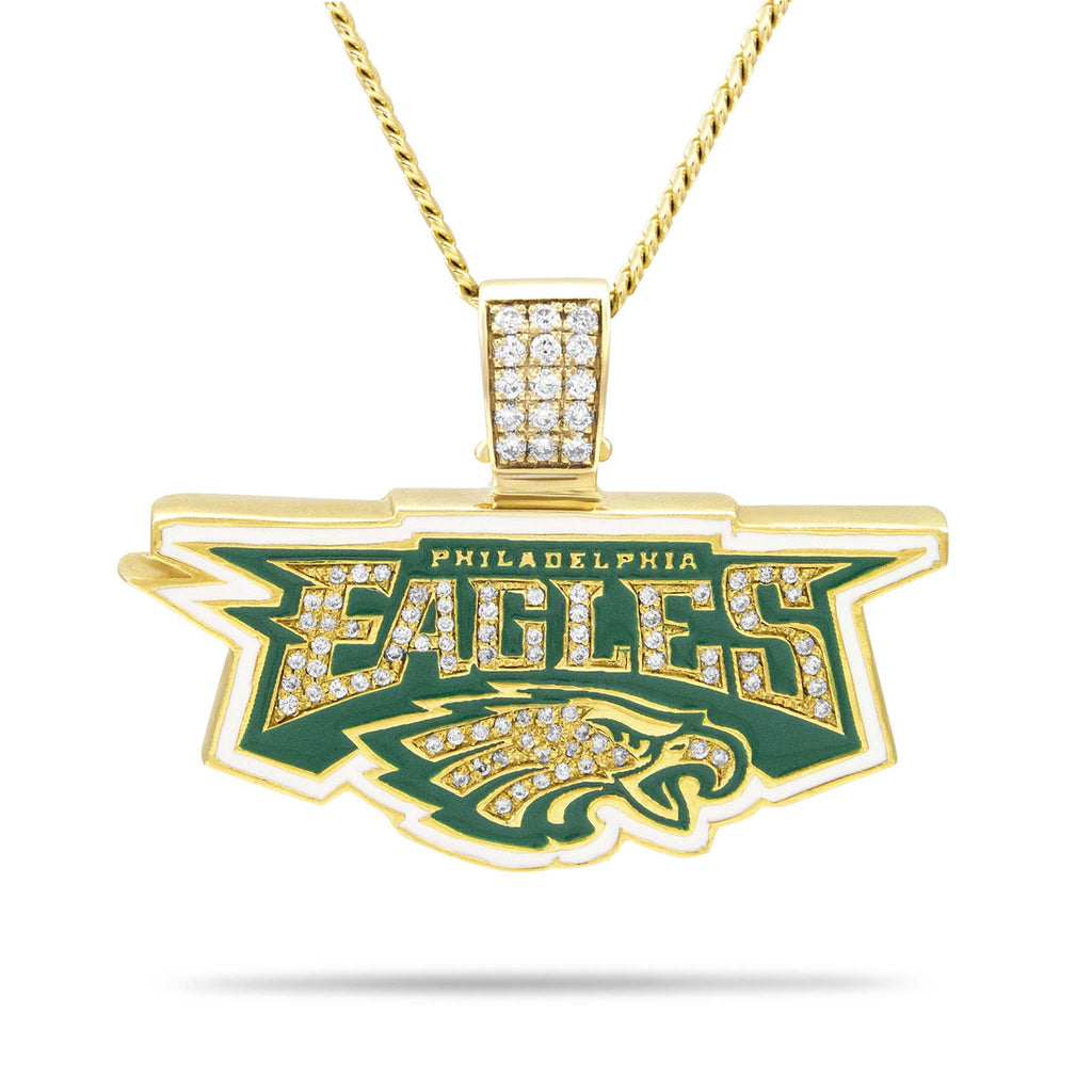 Diamond Philadelphia Eagles Pendant