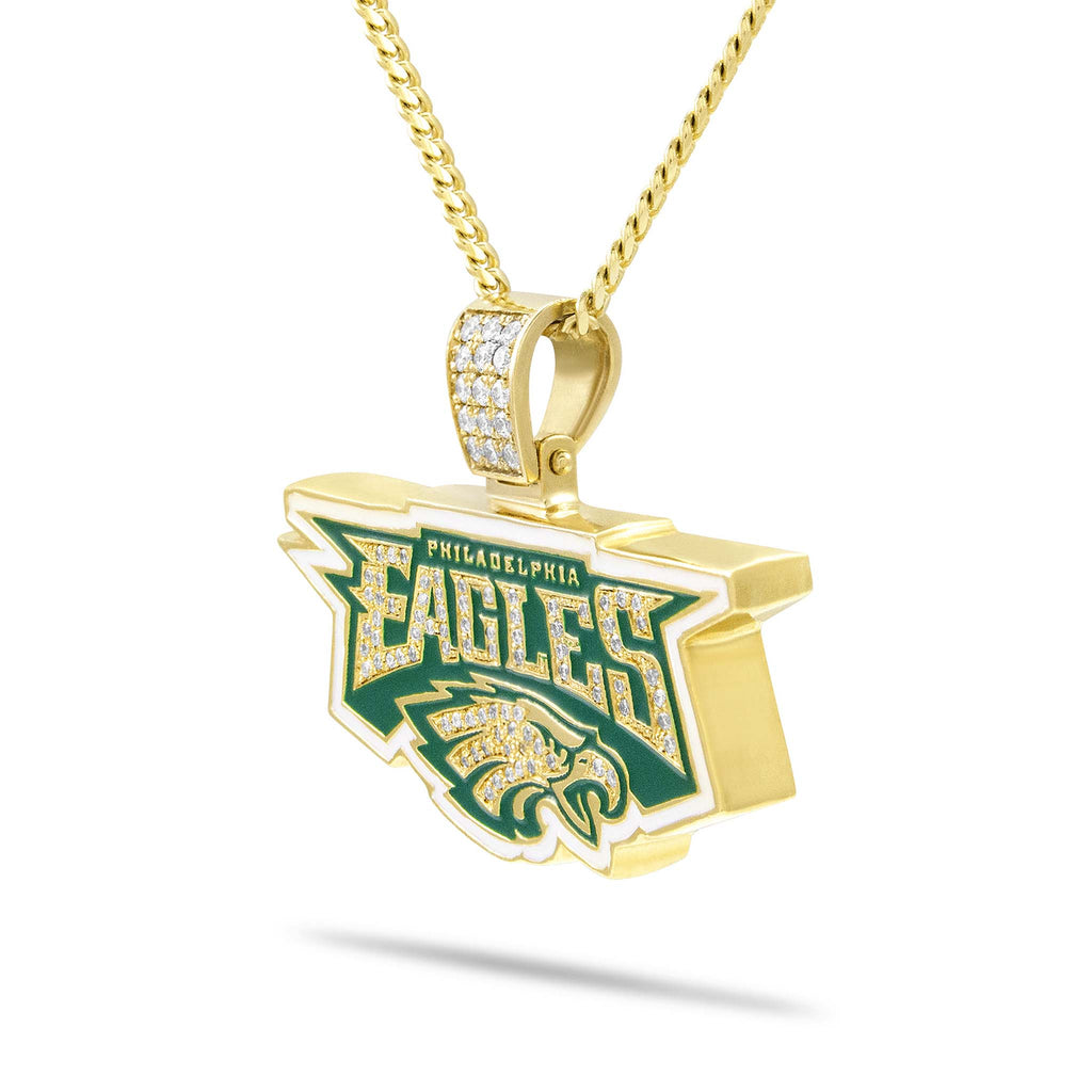 Diamond Philadelphia Eagles Pendant