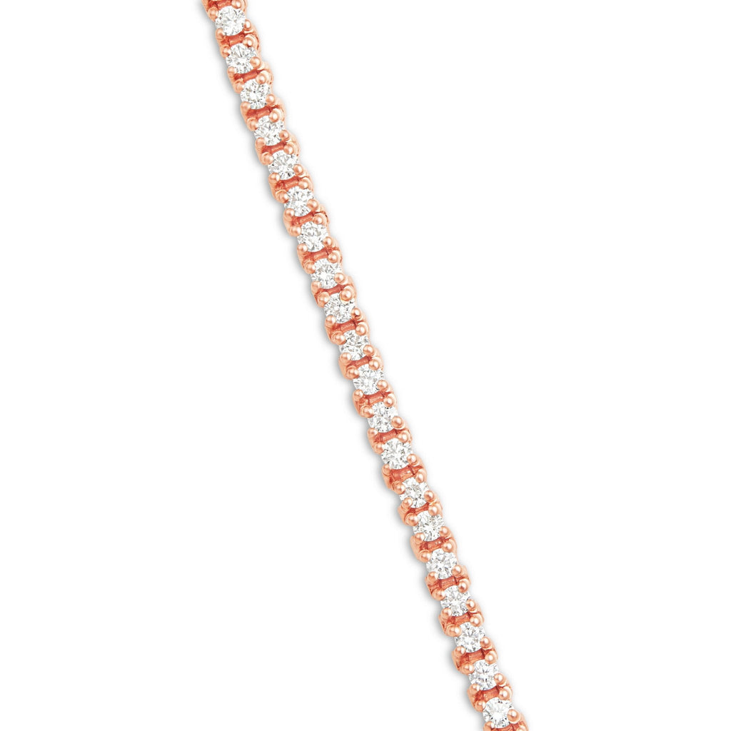 14K Gold 2.67ct 2.2mm Diamond Tennis Bracelet