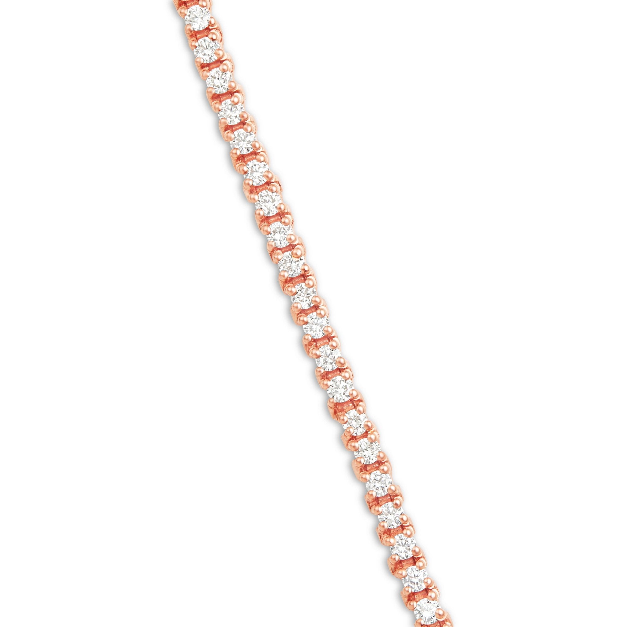 14K Gold 2.67ct 2.2mm Diamond Tennis Bracelet
