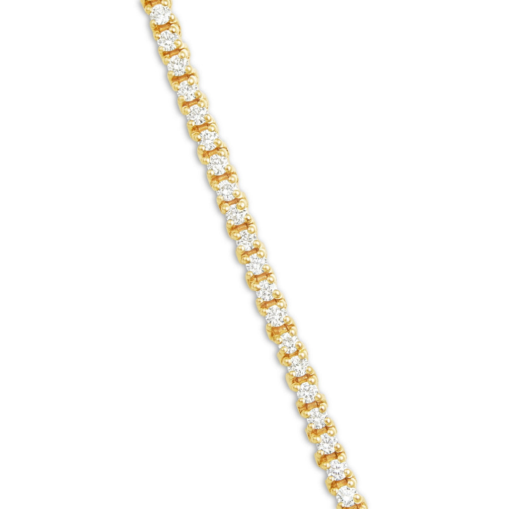 14K Gold 2.67ct 2.2mm Diamond Tennis Bracelet