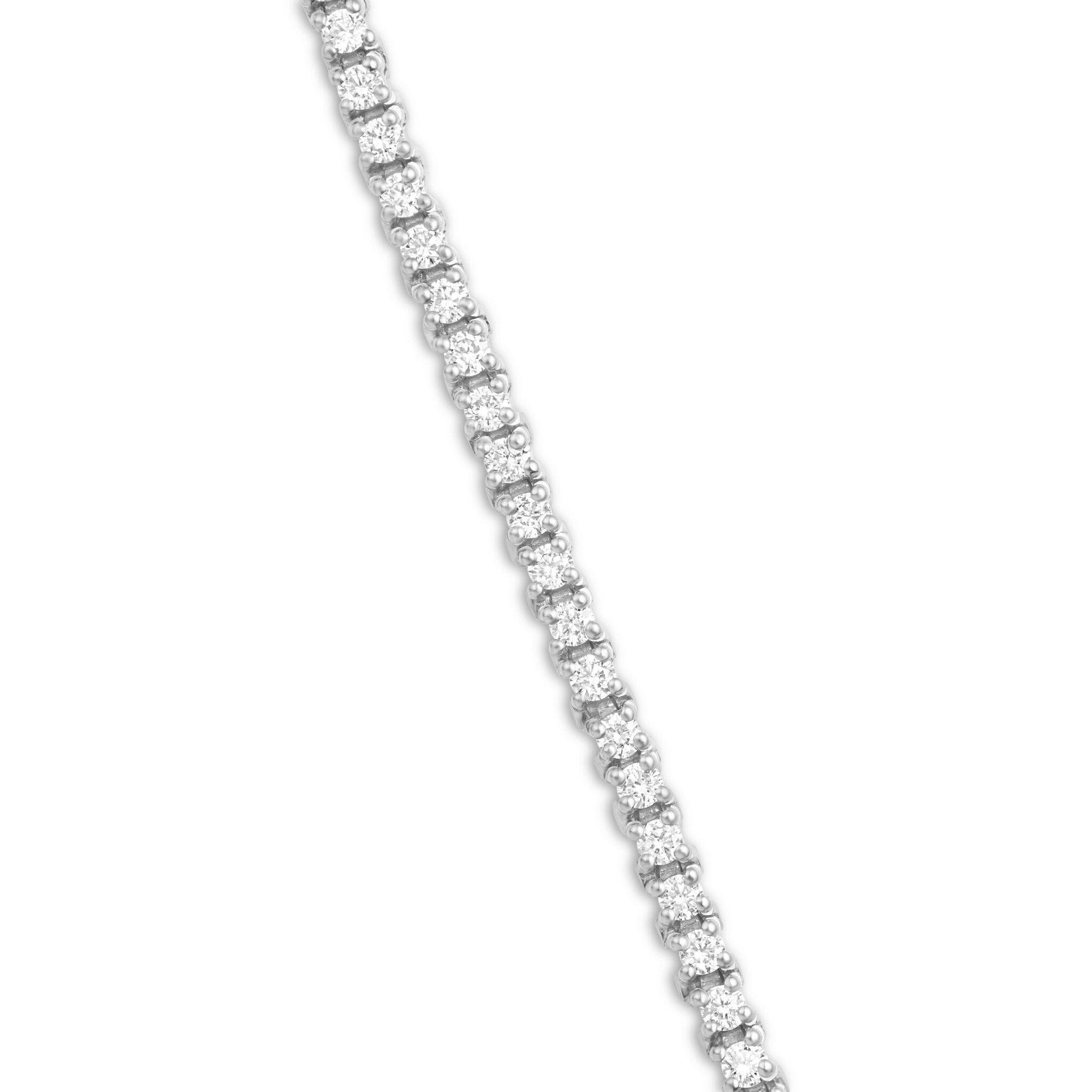 14K Gold 2.67ct 2.2mm Diamond Tennis Bracelet