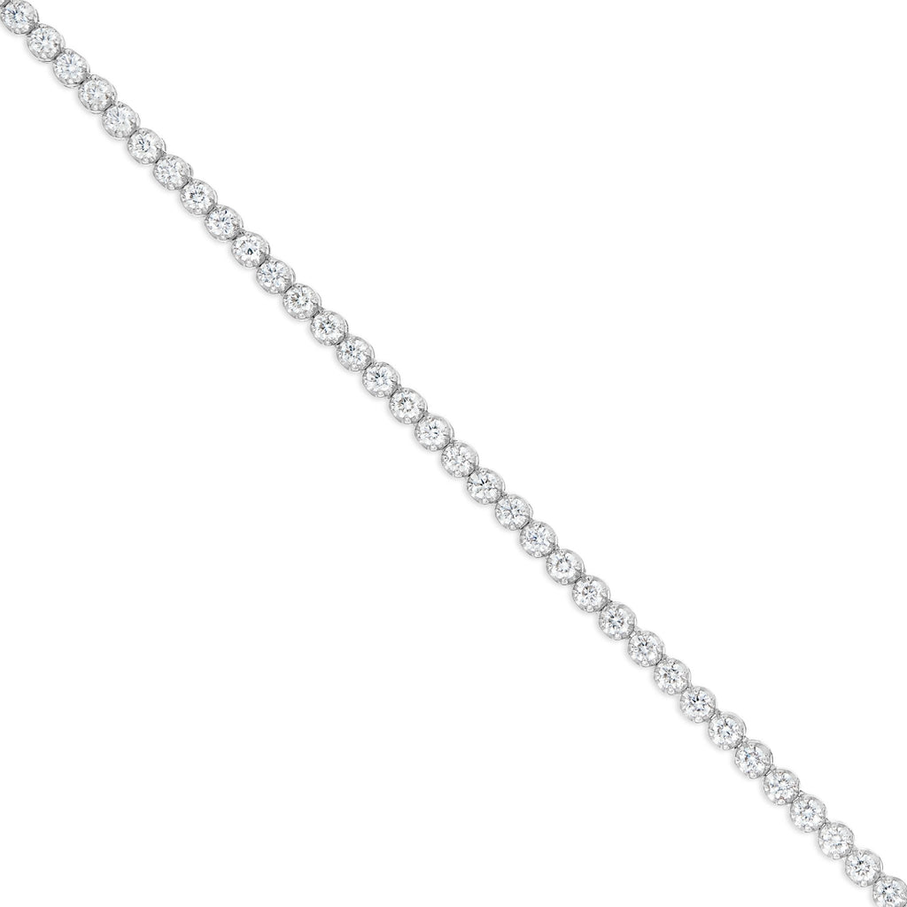 14K Gold 2.44ctw 3.5mm Diamond Tennis Chain