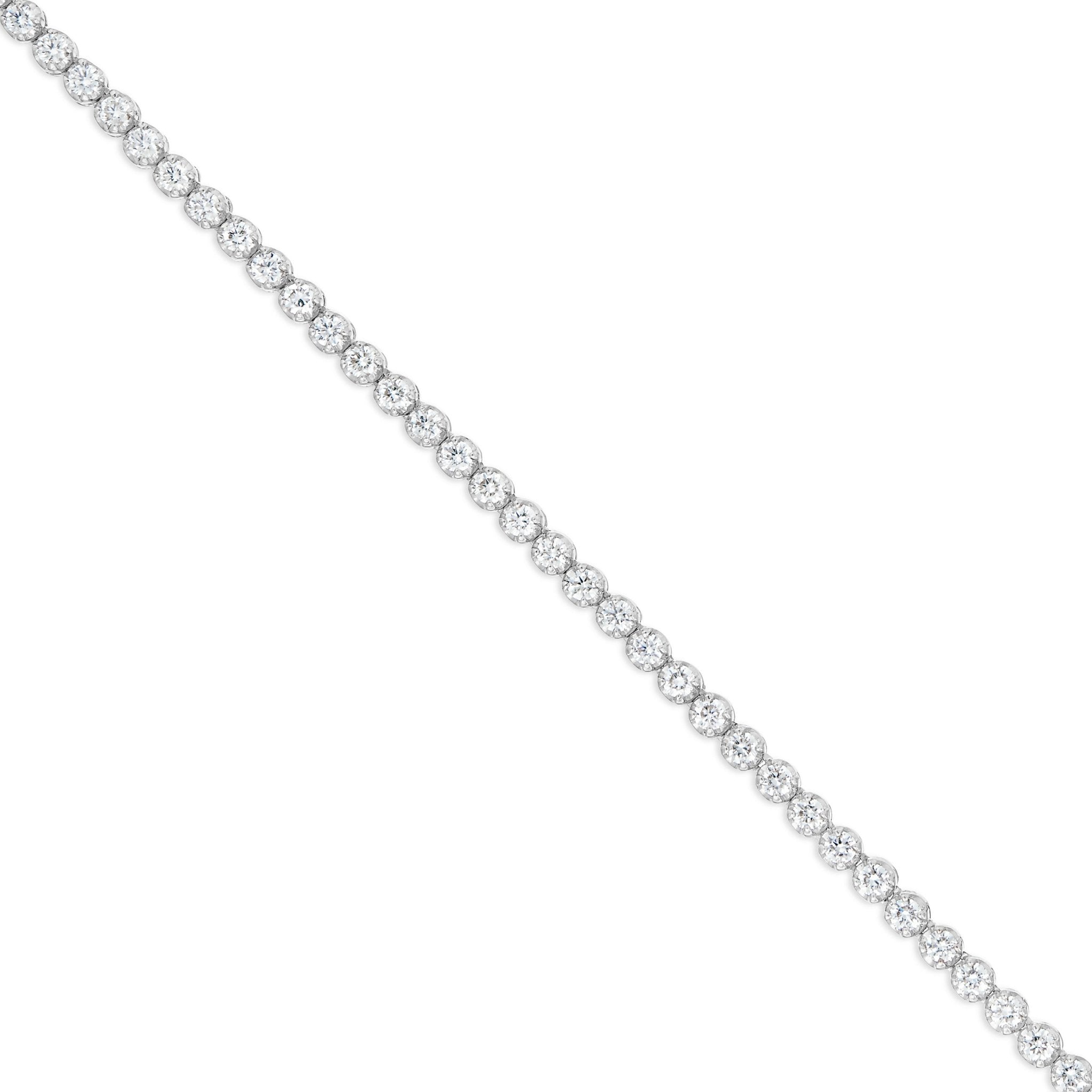 14K Gold 2.44ctw 3.5mm Diamond Tennis Chain