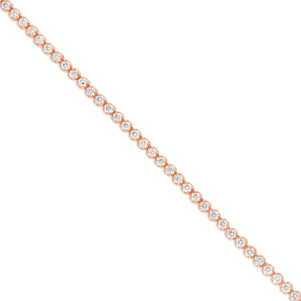 14K Gold 2.44ctw 3.5mm Diamond Tennis Chain