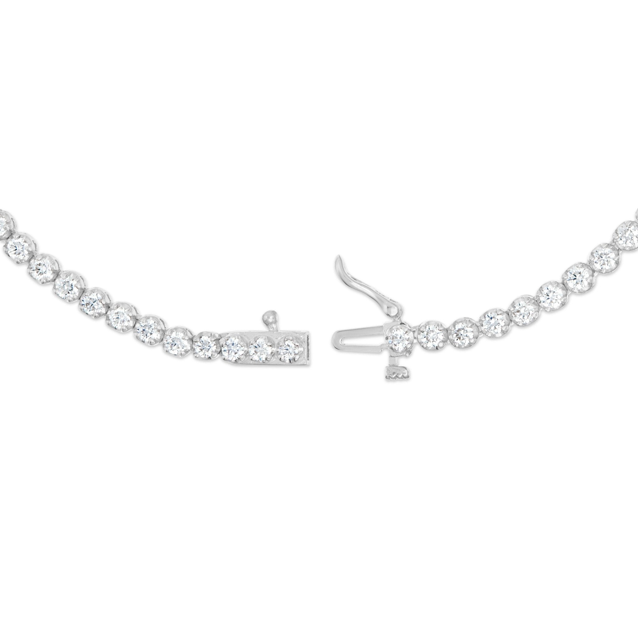 14K Gold 2.44ctw 3.5mm Diamond Tennis Chain