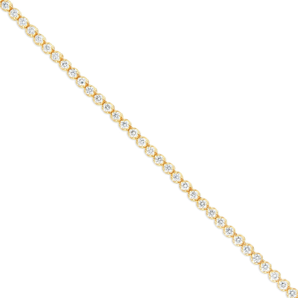 14K Gold 2.44ctw 3.5mm Diamond Tennis Chain