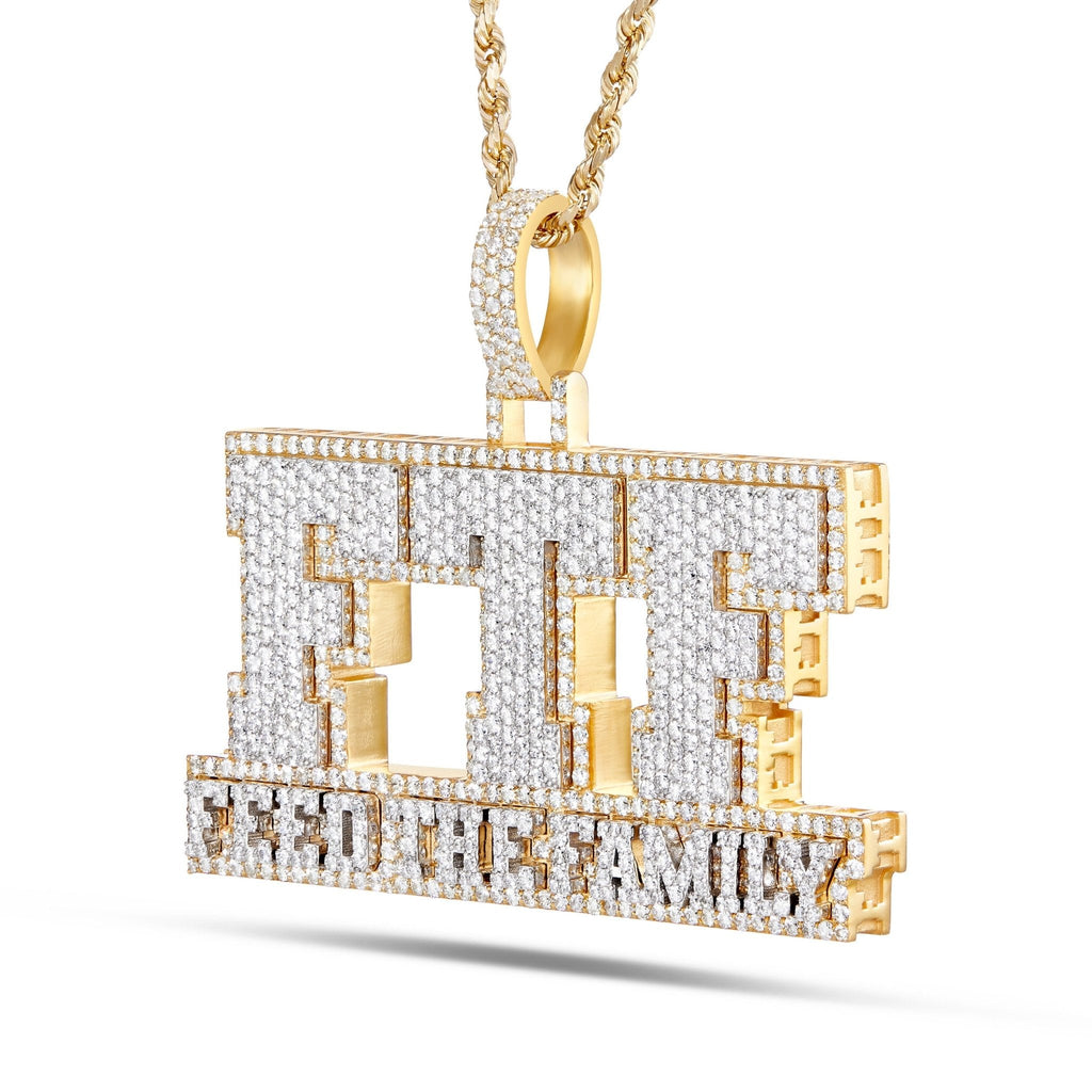 "FTF" Custom Diamond Pendant