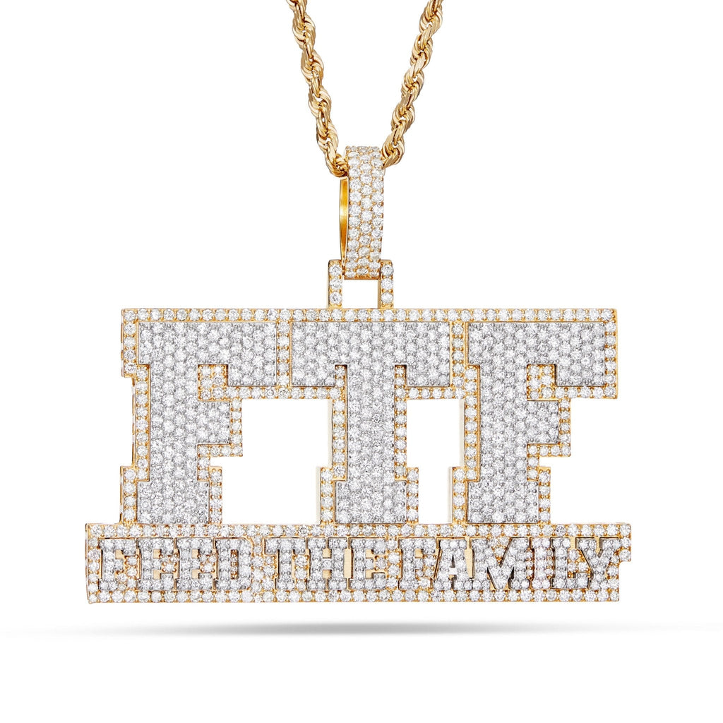 "FTF" Custom Diamond Pendant